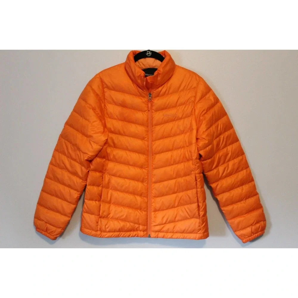 Marmot Jena Jacket Down Light 700 Fill Puffer Coat Orange Women's Medium H14327 - Picture 2 of 12